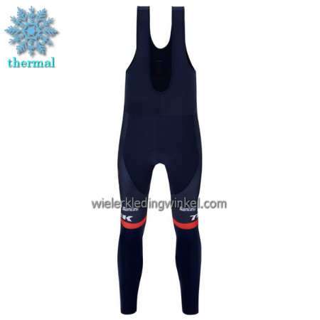 Fietsbroek Lang met Bretels 2023 Trek-Segafredo Winter Thermal Fleece